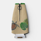 トロピカルシータートルアンドパームズサンドハート ボトルクーラー (裏面)