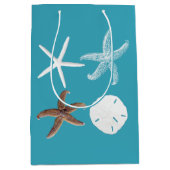 トロピカルシーブルーサンドドルスターフィッシュ抱き枕 ミディアムペーパーバッグ (正面)