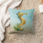 トロピカルシーホース装飾用クッション クッション (ブランケット)