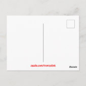 トロピカルシーライフピンクア白熱［赤熱］光を放つネモネサンゴ ポストカード (裏面)