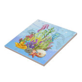 トロピカルシーライフブルー タイル (側面)