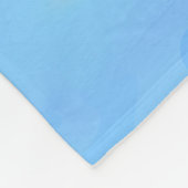 トロピカルシーライフブルー フリースブランケット (角)