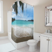 トロピカルシーンビーチシャワーカーテン シャワーカーテン (インサイチュ)