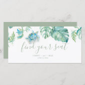 トロピカルシー結婚カメの座席のサインを見つける (正面/裏面)