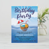 トロピカルシー30歳誕生日パーティー 招待状 (スタンド正面)