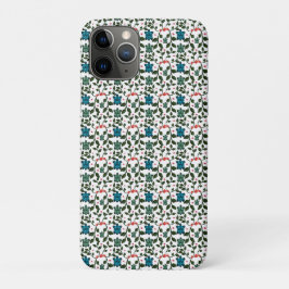 トロピカルシー・タートル・フラワーパターン | 海岸の海 iPhone 11 PROケース