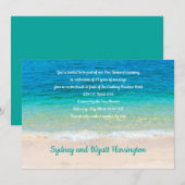 トロピカルシー モダン アニバーサリー 誓いを新たに 招待状 (正面/裏面)