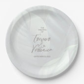 トロピカルシ結婚ックブライダルシャワー ペーパープレート (正面)