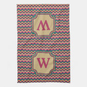 トロピカルジグザグのキッチンタオル キッチンタオル (縦)