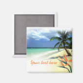 トロピカルジャマイカハワイアン結婚式の引き出物 マグネット (正面/裏面)