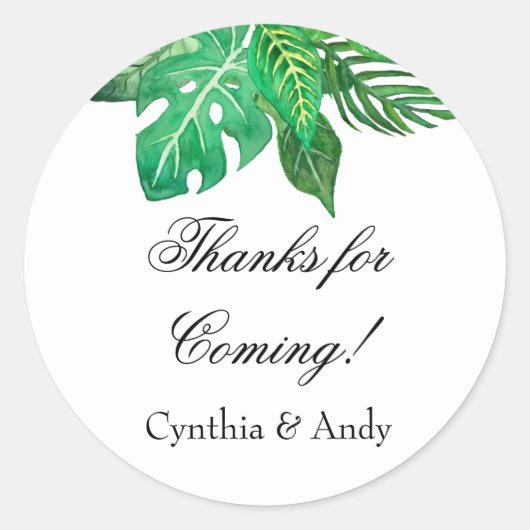 トロピカルジャングルの人気シール |ステッカスタムカー ラウンドシール (正面)