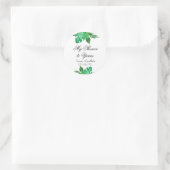 トロピカルジャングルの人気シール ラウンドシール (バッグ)