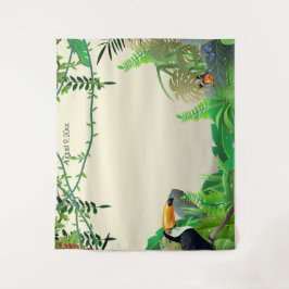 トロピカルジャングルの写真用背景 タペストリー