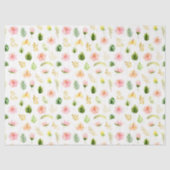 トロピカルジャングルの花柄 薄葉紙 (正面)