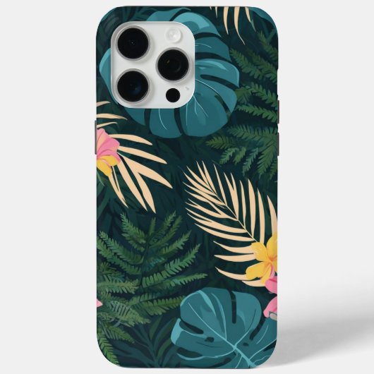 トロピカルジャングルの葉 Case-Mate iPhoneケース (裏面)