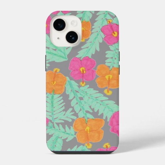 トロピカルジャングルのiPhoneケース iPhoneケース (裏面)