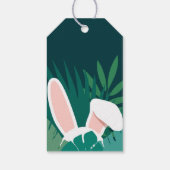 トロピカルジャングルイースターバニーカスタムギフトタグ ギフトタグ (裏面)