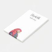 トロピカルジャングルオウムスケッチカラフルマコー ポストイット (アングル)