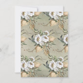 トロピカルジャングルキリンベビーシャワー招待状 招待状 (裏面)