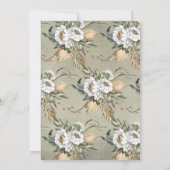 トロピカルジャングルキリンベビーシャワー招待状 招待状 (裏面)