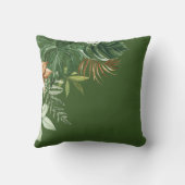 トロピカルジャングルサファリの野生動物の男の子の寝室 クッション (裏面)