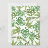 トロピカルジャングルサファリアニマルズ誕生日招待状 招待状 (裏面)