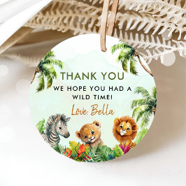 トロピカルジャングルサファリアニマルズ誕生日 フェイバータグ