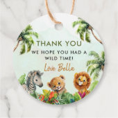 トロピカルジャングルサファリアニマルズ誕生日 フェイバータグ (裏面)