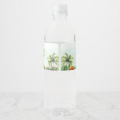 トロピカルジャングルサファリアニマルズ誕生日 ペットボトルラベル (裏面)