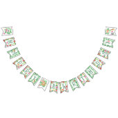 トロピカルジャングルサファリファースト誕生日 バンティングフラッグ (全)