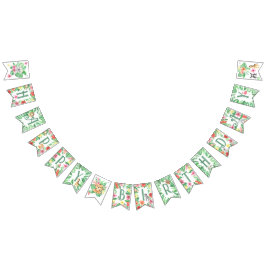 トロピカルジャングルサファリファースト誕生日 バンティングフラッグ