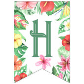 トロピカルジャングルサファリファースト誕生日 バンティングフラッグ (第2の旗)