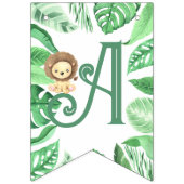 トロピカルジャングルサファリファースト誕生日 バンティングフラッグ (第3の旗)