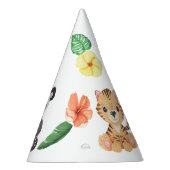 トロピカルジャングルサファリファースト誕生日 パーティーハット (右)