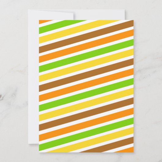 トロピカルジャングルサファリブラック誕生日招待状 招待状 (裏面)