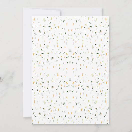 トロピカルジャングルサファリボーイ赤ちゃんシャワー 招待状 (裏面)