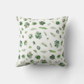 トロピカルジャングルサファリ野生動物緑ベビー クッション (裏面)