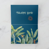 トロピカルジャングルバナナツリーストレリツィアサンキュー カード (内部)