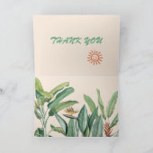 トロピカルジャングルバナナツリーストレリツィアサンキュー カード (内部)