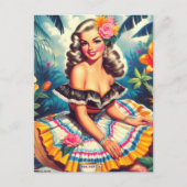 トロピカルジャングルピンアップ ポストカード (正面)