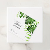 トロピカルジャングルブライダルシャワーウォーターカラーグリーンリー フェイバータグ (インサイチュ)