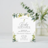 トロピカルジャングルベビーシャワーバジェット招待状 (スタンド正面)