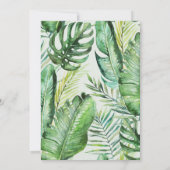 トロピカルジャングルベビーシャワー招待状 招待状 (裏面)