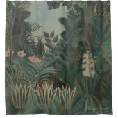 トロピカルジャングルルソーの有名アーティスト シャワーカーテン (正面)