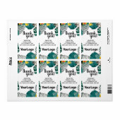 トロピカルジャングルロゴ会社プロフェッショナル事業 ラベル (フルシート)