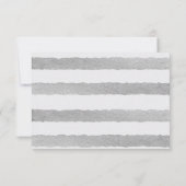 トロピカルジャングル結婚ゼブラの詳細情報カード 出欠カード (裏面)