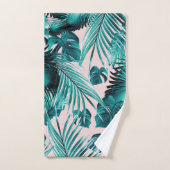 トロピカルジャングル葉の夢#4 バスタオルセット (ハンドタオル)