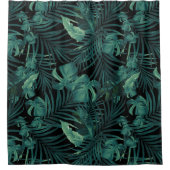 トロピカルジャングル離れナイト1 – リピート シャワーカーテン (正面)