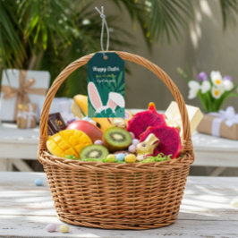 トロピカルジャングル イースターバニー カスタム ギフトタグ