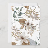 トロピカルジャングル ブライダルシャワー 招待状 (裏面)